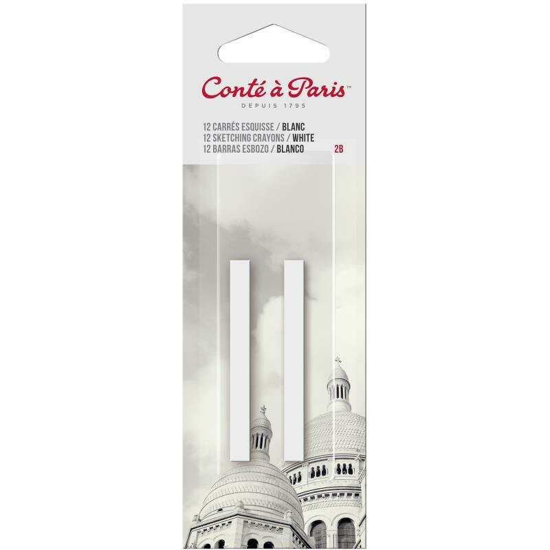 2 x Carr&eacute; Schetskrijt Cont&eacute; &agrave;&nbsp;Paris White 2B