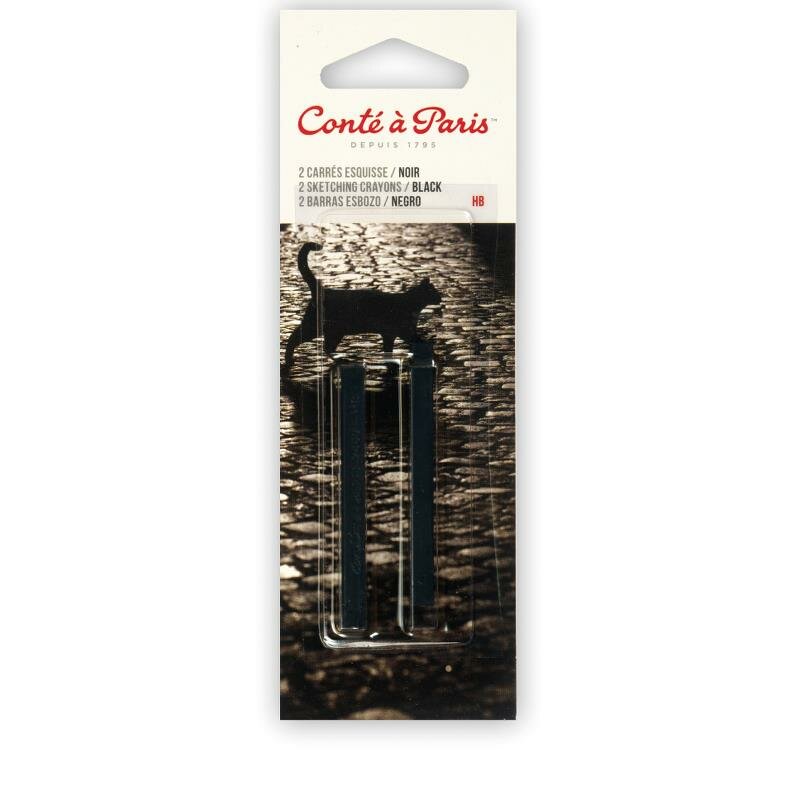 2 x Carr&eacute; Schetskrijt Cont&eacute; &agrave;&nbsp;Paris Black HB