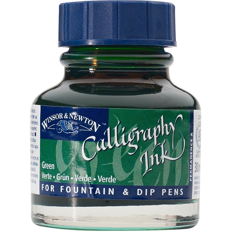 Green Calligraphy Ink van Winsor &amp; Newton 30 ML Kleur 289