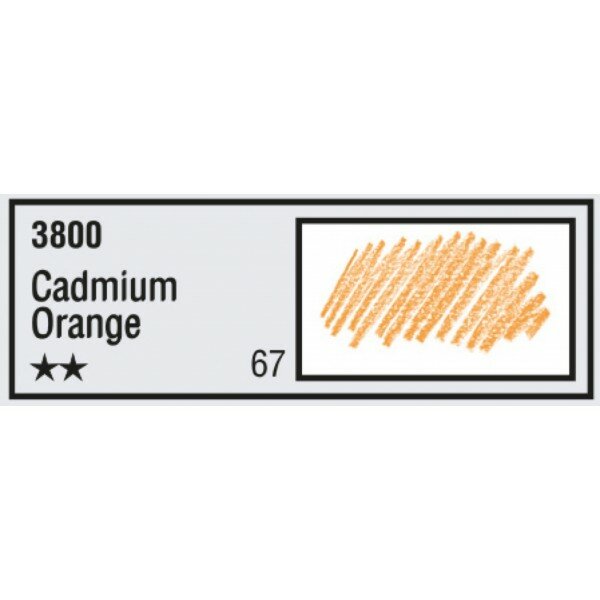 Polycolor 3800 Yellowish Orange (Cadmium Orange) Koh-I-Noor Kleur 067