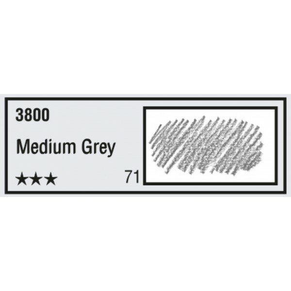 Polycolor 3800 Medium Grey Koh-I-Noor Kleur 071