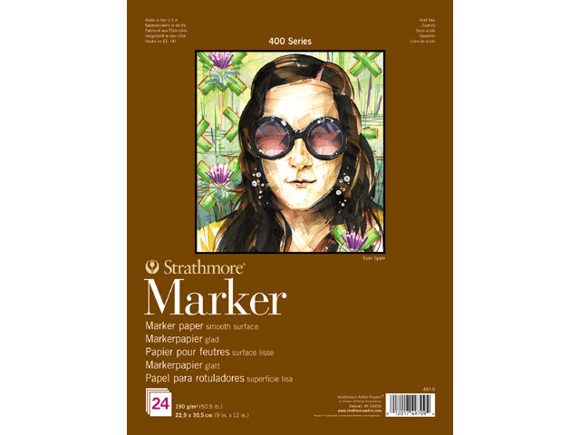 Strathmore 400 Markerpapier 24 vellen 190 gram 22,9 x 30,5 cm