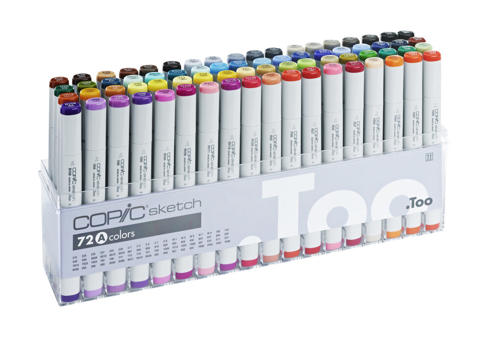 Copic 72 Sketch Markers Selectie A