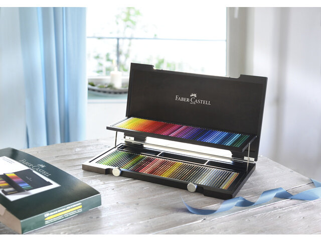 Polychromos Houten Kist met 120 Kleurpotloden Faber-Castell