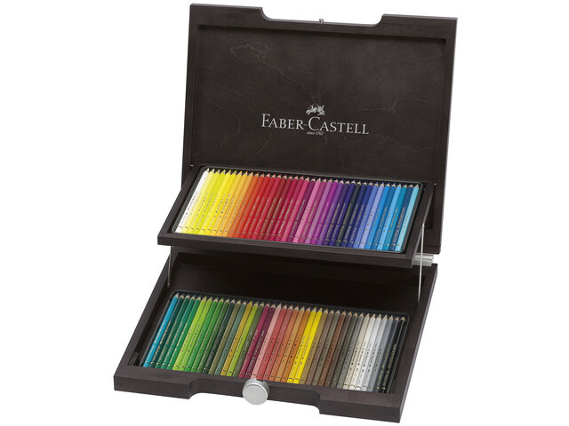 Polychromos Houten kist met 72 Kleurpotloden Faber-Castell