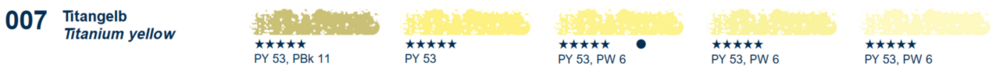 Titangelb Titanium yellow (007D) Schmincke Soft Pastels