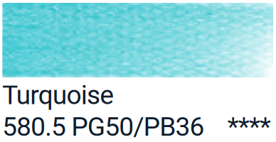Turquoise van PanPastel Kleur 580.5