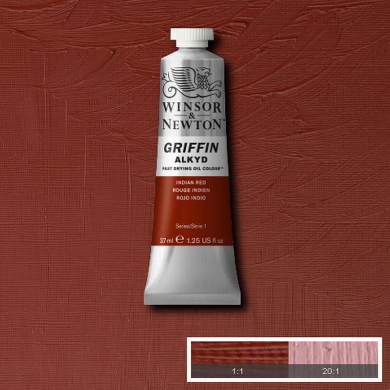 Griffin Alkyd Indian Red Winsor &amp; Newton 37 ML Kleur 317