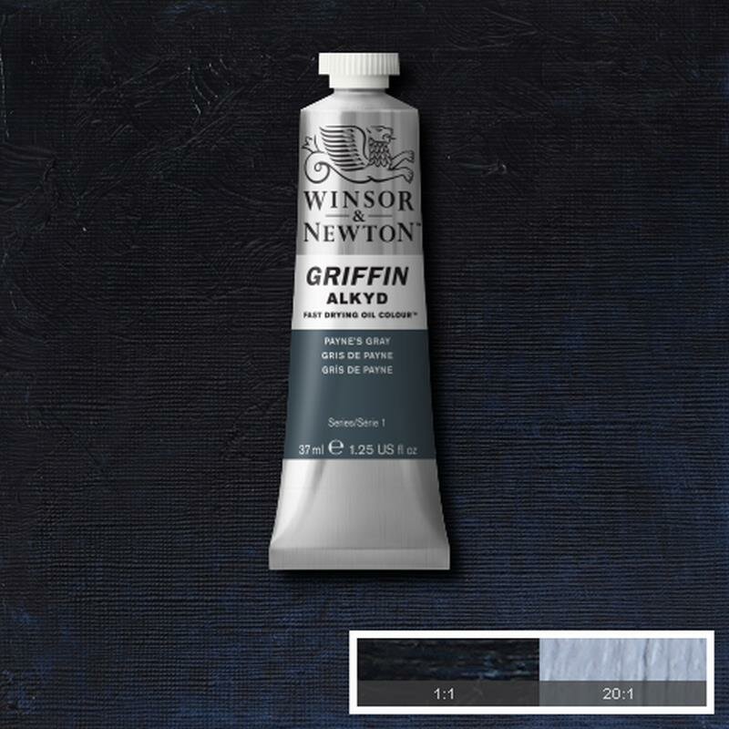 Griffin Alkyd Payne's Gray Winsor &amp; Newton 37 ML Kleur 465