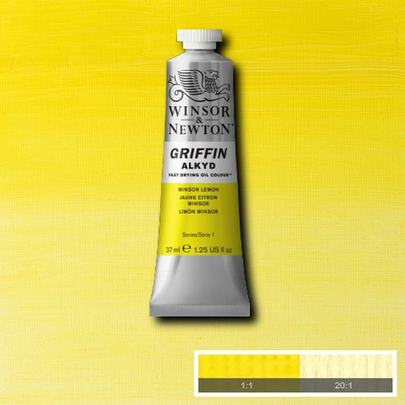 Griffin Alkyd Winsor Lemon Winsor &amp; Newton 37 ML Kleur 722