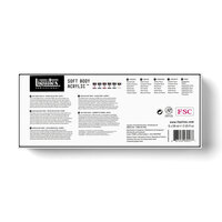 Muted Collection set + White Soft Body Acrylic Liquitex Professional 6 x 59 ml Set 331