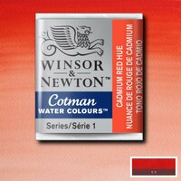Cadmium Red Hue half napje van Winsor &amp; Newton Cotman Water Colours Kleur 095