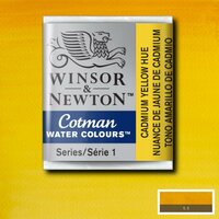 Cadmium Yellow Hue half napje van Winsor &amp; Newton Cotman Water Colours Kleur 109