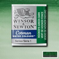 Hooker's Green Dark half napje van Winsor &amp; Newton Cotman Water Colours Kleur 312