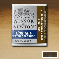 Raw Umber half napje van Winsor &amp; Newton Cotman Water Colours Kleur 554