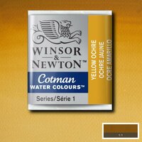 Yellow Ochre half napje van Winsor &amp; Newton Cotman Water Colours Kleur 744