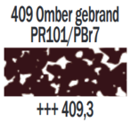 Omber gebrand 3 Rembrandt Softpastel van Royal Talens Kleur 409.3