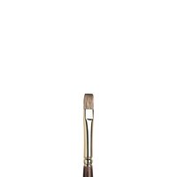 No 6 Plat lange steel Winsor &amp; Newton Monarch Penseel Olie- &amp; Acrylverf