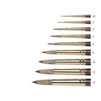 No 12 Rond Winsor &amp; Newton Monarch Penseel Olie- &amp; Acrylverf