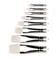 No 18 Plat Kort lange steel Winsor &amp; Newton Artisan Olie- &amp; Acrylverf Penseel
