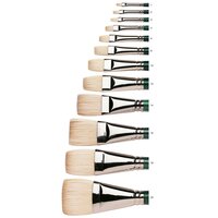 No 3 Plat Kort lange steel Winsor &amp; Newton Winton Olie- &amp; Acrylverf Penseel