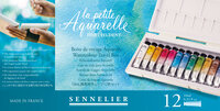 L'Aquarelle La Petite Aquarelle Study kwaliteit set met 12 x 10 ml Sennelier extra fijne aquarelverf  Set 682