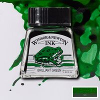Brilliant Green Drawing Ink van Winsor &amp; Newton 14 ML Kleur 046