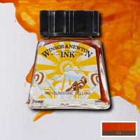 Sunshine Yellow Drawing Ink van Winsor &amp; Newton 14 ML Kleur 633