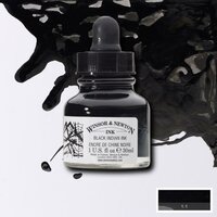Black Indian Ink Drawing Ink van Winsor &amp; Newton 30 ML Kleur 030