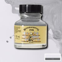 Silver Drawing Ink van Winsor &amp; Newton 30 ML Kleur 617
