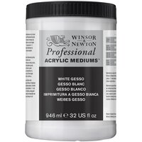 White Gesso / Witte Gesso Professional Acrylic van Winsor &amp; Newton 946 ml nr: 4920