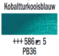 Kobaltturkooisblauw Rembrandt Olieverf Royal Talens 15 ML (Serie 5) Kleur 586