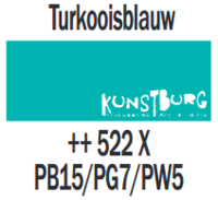 Plakkaatverf Turkooisblauw Extra fijn (Gouache Extra fine) Royal Talens 20 ML Kleur 522