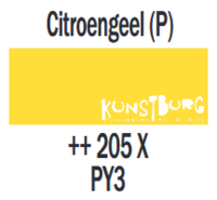 Plakkaatverf Citroengeel Extra fijn (Gouache Extra fine) Royal Talens 50 ML Kleur 205