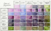 Colors of Inspiration Set Daniel Smith 6 Halve napjes Aquarelverf / half pans Watercolour