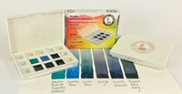Blues Set Daniel Smith 6 Halve napjes Aquarelverf / half pans Watercolour