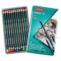 Derwent Artists Set 12 kleurpotloden in metalen etui