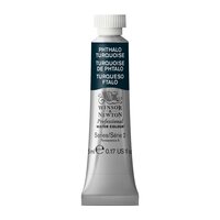 Phthalo Turquoise (S2) Professioneel Aquarelverf van Winsor &amp; Newton 5 ml Kleur 526