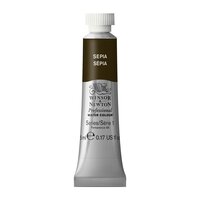Sepia (S1) Professioneel Aquarelverf van Winsor &amp; Newton 5 ml Kleur 609