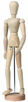 Ledenpop vrouw 30 cm blank hout Talens