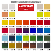 36 x 20 ML Algemene Selectie set Amsterdam Standard Series Acrylverf