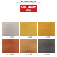 6 x 20 ML Metallic set Amsterdam Standard Series Acrylverf