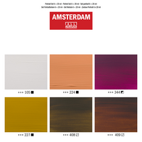 6 x 20 ML Portret set Amsterdam Standard Series Acrylverf