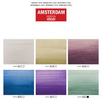 6 x 20 ML Parelmoer set Amsterdam Standard Series Acrylverf
