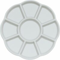 Porselein palet Diameter 14 cm, 9 vakken
