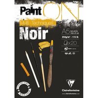A5 Paint'ON Zwart 20 vellen 250 grams van Clairefonaine