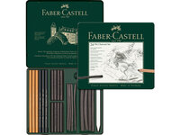 houtskoolset Faber-Castell Pitt Monochrome 24-delig