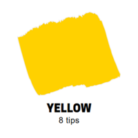 Yellow Schuin afgeslepen punt Posca Acrylverf Marker PC17K Kleur 2