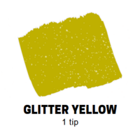 Glitter Yellow Conische punt Posca Acrylverf Marker PC3ML Kleur L2