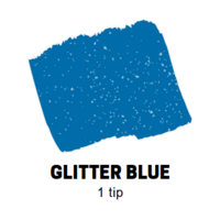 Glitter Blue Conische punt Posca Acrylverf Marker PC3ML Kleur L33